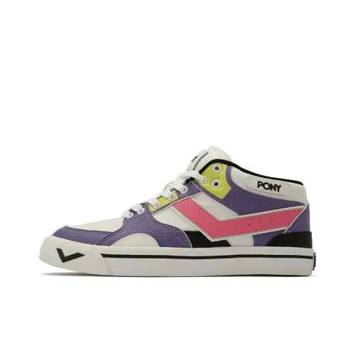 PONY Atop Slip Resistant Low Top Skateboard Shoes Women's Purple