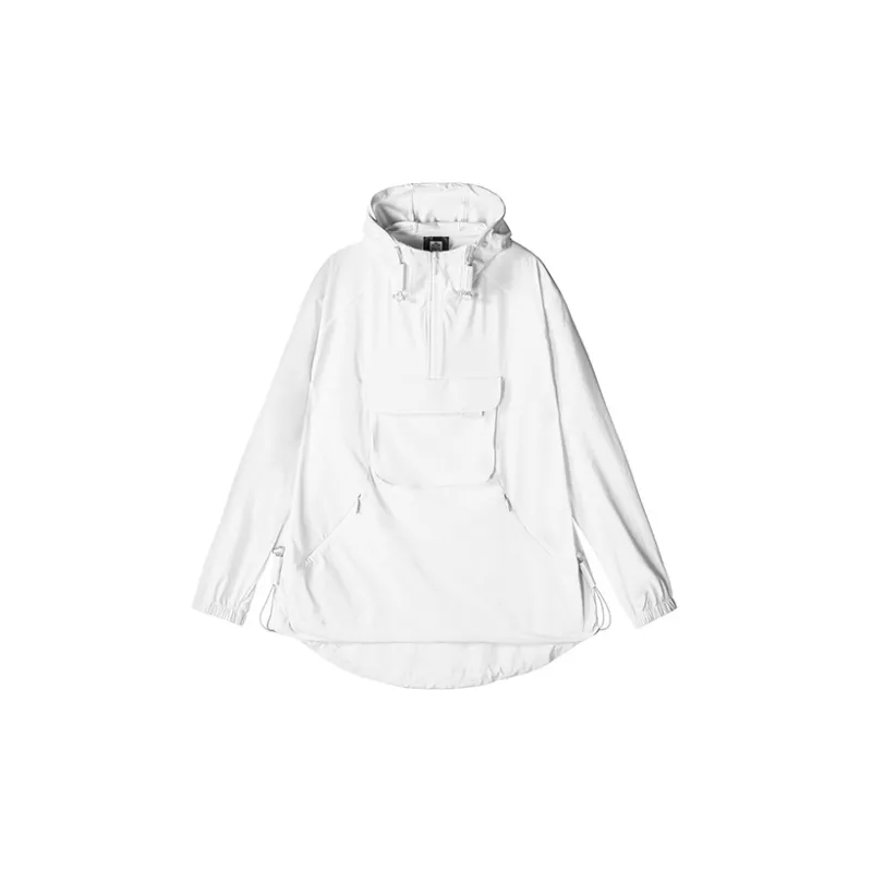 NORVINCY Outerwear Trendy Half Open Collar Hoodie Unisex-5