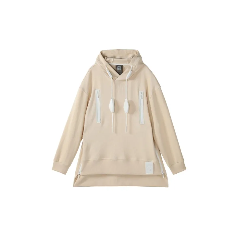 NORVINCY Deconstructed Style Split Hem Tail Casual Sweatshirt Unisex-3