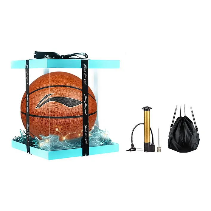 LiNing PU Basketball Brown Size 5 Training Unisex-7