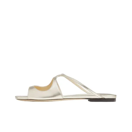 Jimmy Choo Anise Slide Slippers Women's Champagne Gold