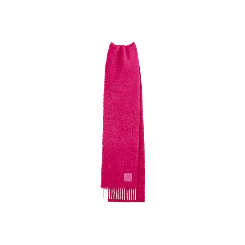 LOEWE Wool Nylon Mohair Knit Scarves Women's-1
