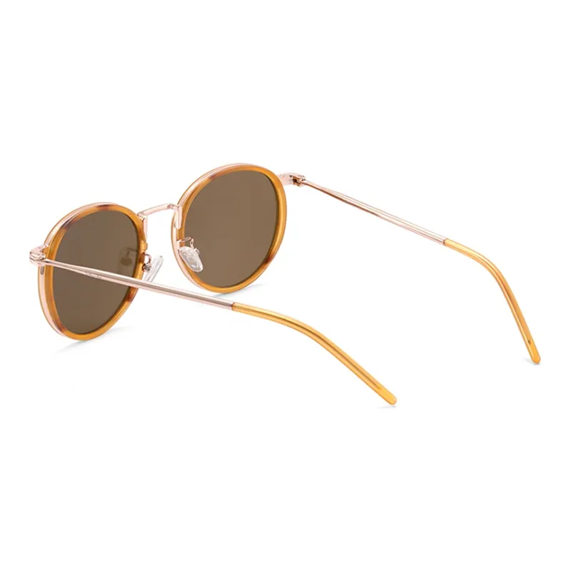 SHAWN LEE Plate Frame Round Sunglasses Unisex-5