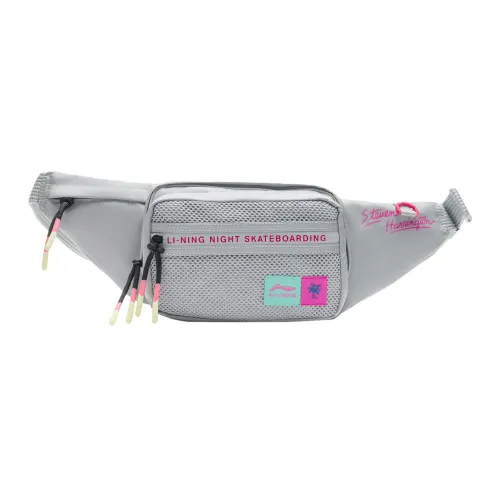 LiNing Steven Harrington Collaboration Polyamide Sling Bag Regular Unisex Gray