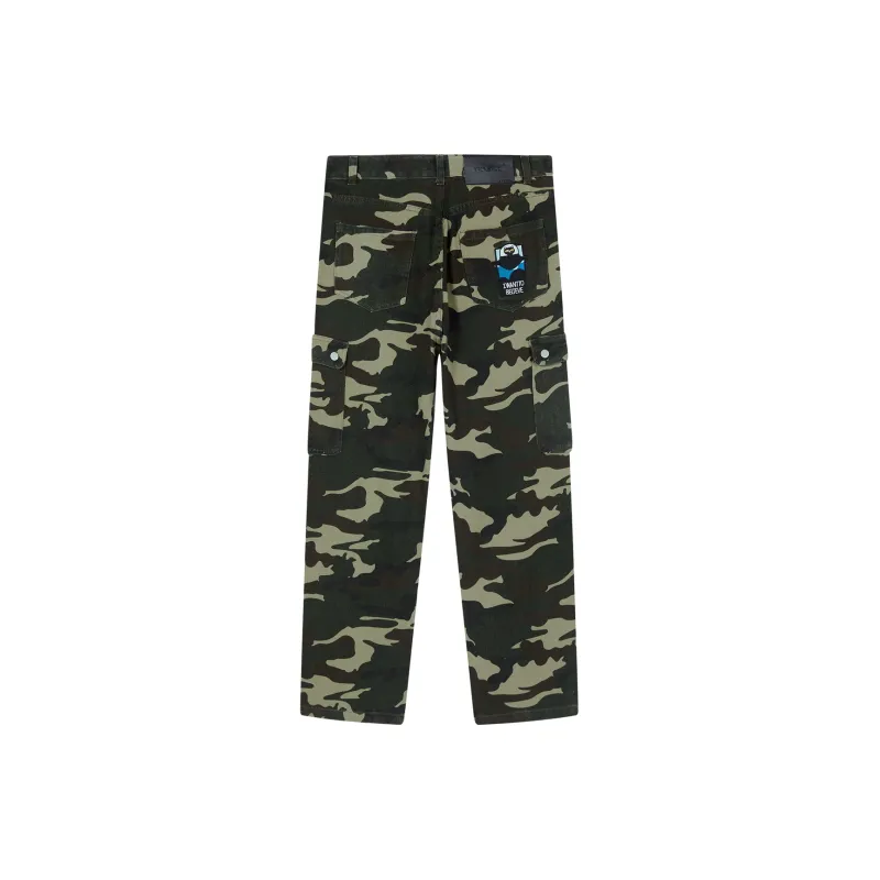 PASET Casual Pants Unisex Green Camouflage-1