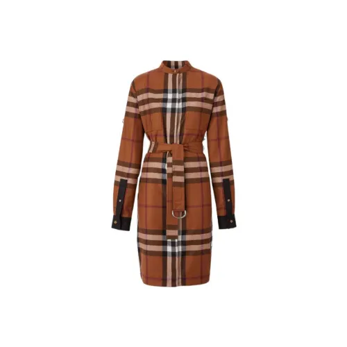 Burberry FW22 Long-Sleeved Dresses Women's Brown