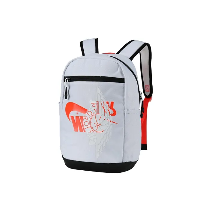 Jordan Polyester Backpack Small Size Unisex White-1