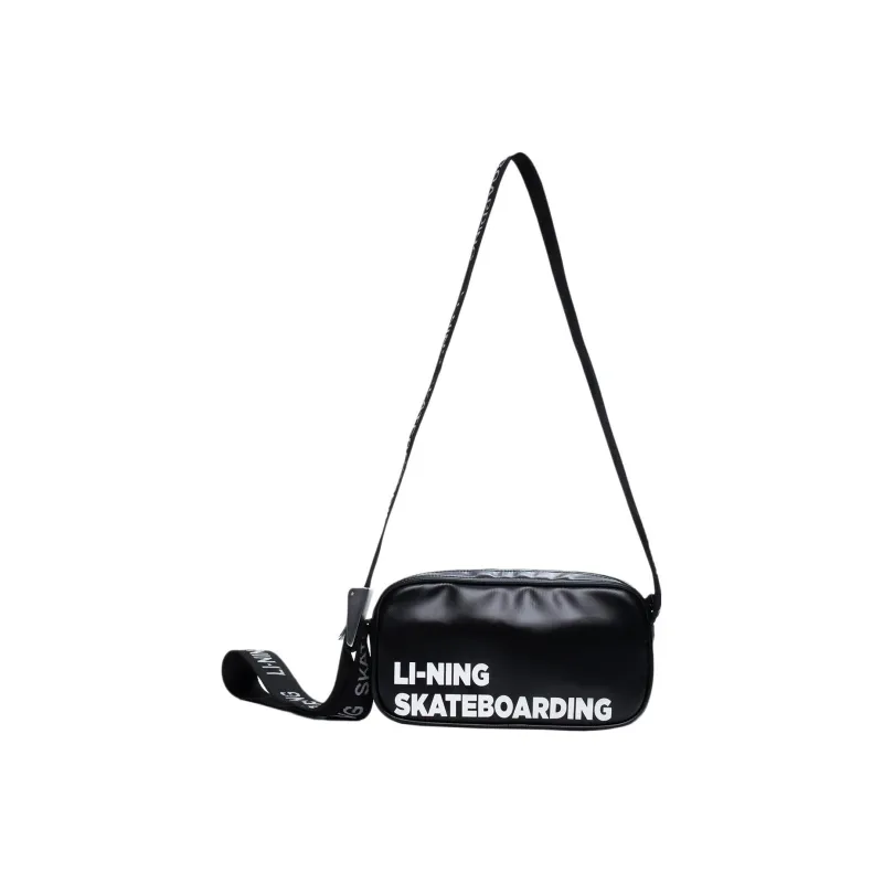 LiNing Coated Fabric Shoulder Bag Crossbody Bag Regular Unisex Black-1