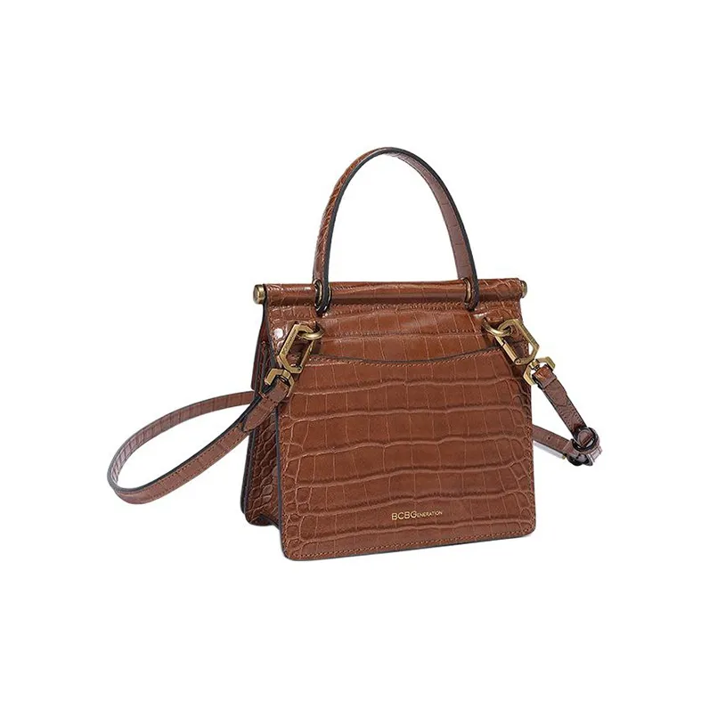BCBGENERATION PU Small Square Bag Shoulder Bag Crossbody Bag Handbag Small Size Women's Brown/Black-2