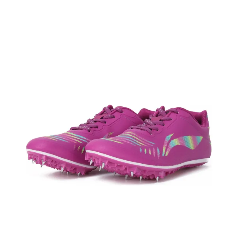 LiNing Anti Slip And Wear Resistant Breathable Low Top Running Shoes Unisex Purple-2