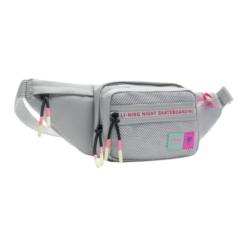 LiNing Steven Harrington Collaboration Polyamide Sling Bag Regular Unisex Gray-1