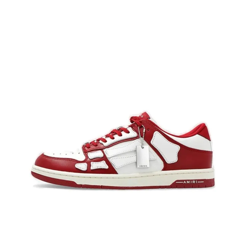AMIRI Skel Top Low Red White-0