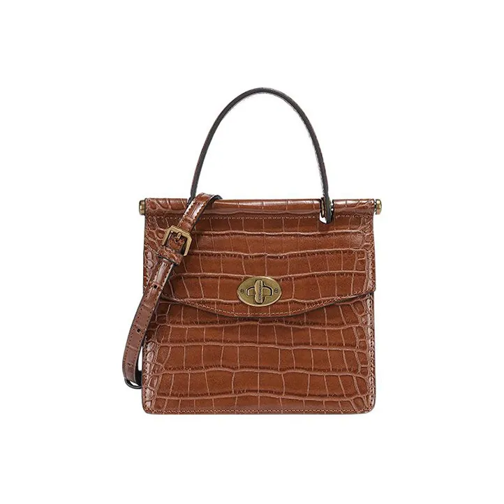 BCBGENERATION PU Small Square Bag Shoulder Bag Crossbody Bag Handbag Small Size Women's Brown/Black-0