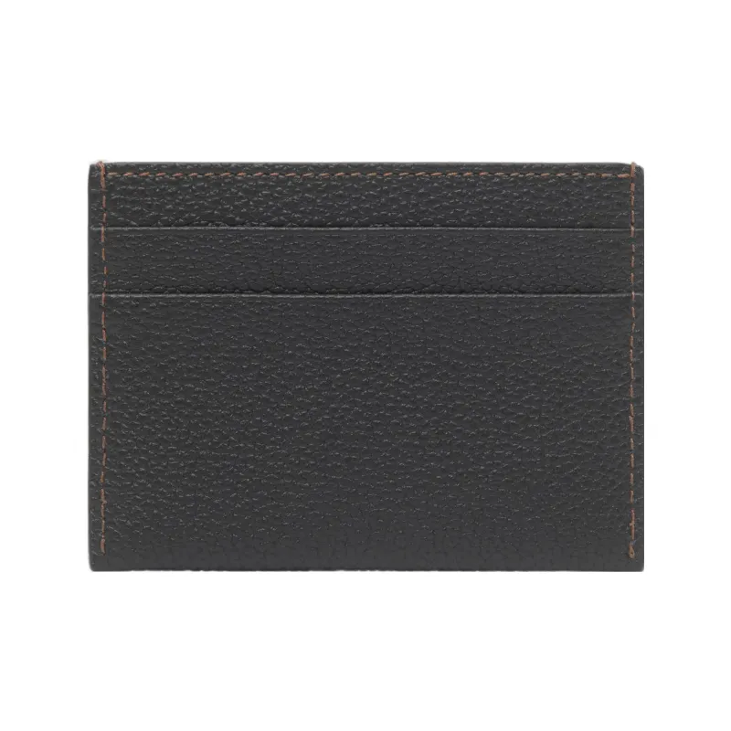 Burberry Grain Calfskin Card Holder Women's Black-2