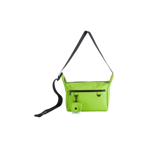 BAGSMART Nylon Fabric With PU Leather Crossbody Bag, Shoulder Bag Unisex Green