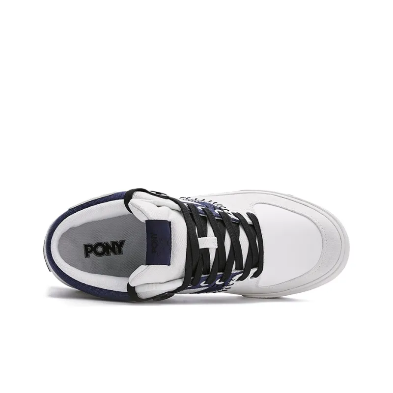 PONY Atop Breathable Low Top Skateboard Shoes Men's Navy Blue-2