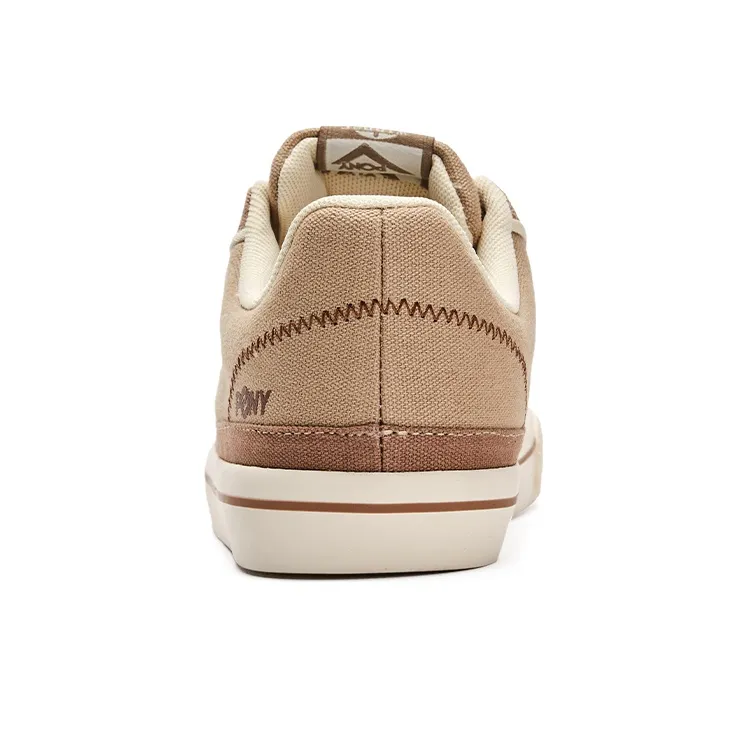 PONY Breathable Low Top Skateboard Shoes Unisex Coffee-3