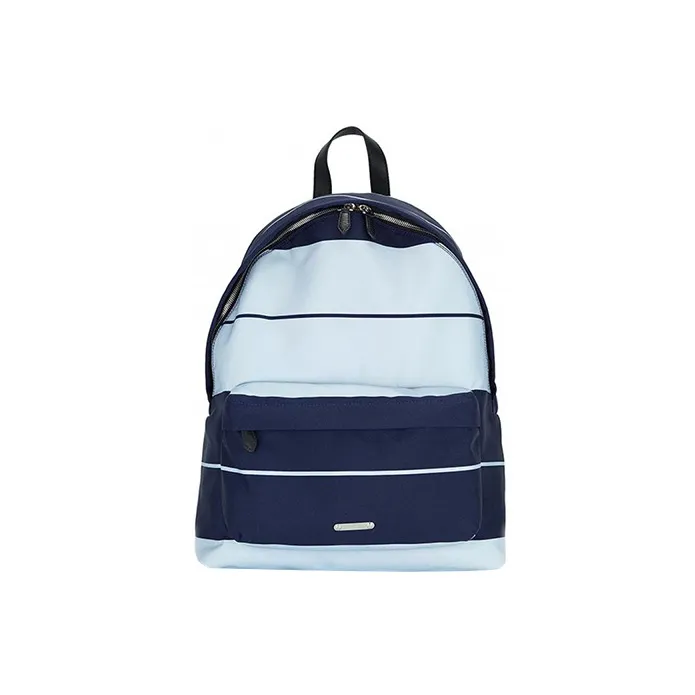 Givenchy Canvas With Leather Trim Backpack Men's Blue-0