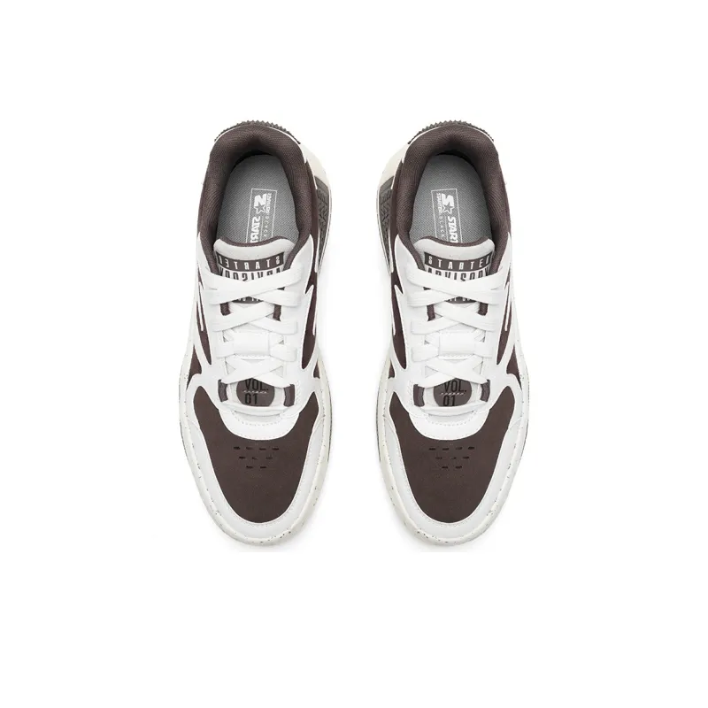 STARTER Low-Top Skateboard Shoes Women's White Dark Taupe-3