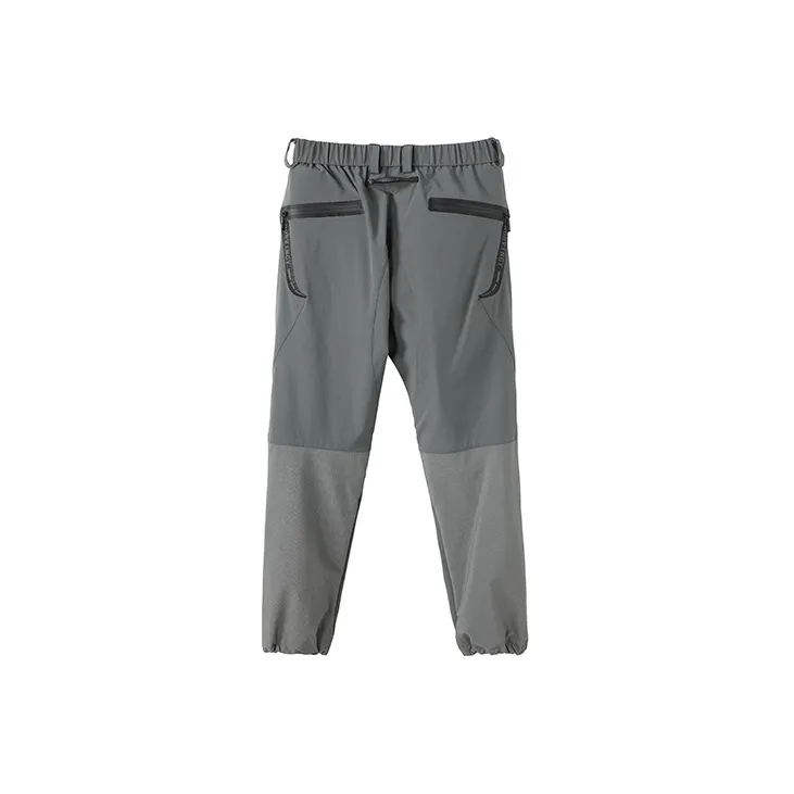 NORVINCY Versatile Pure White Deconstructed Style Knitted Sweatpants Unisex-6