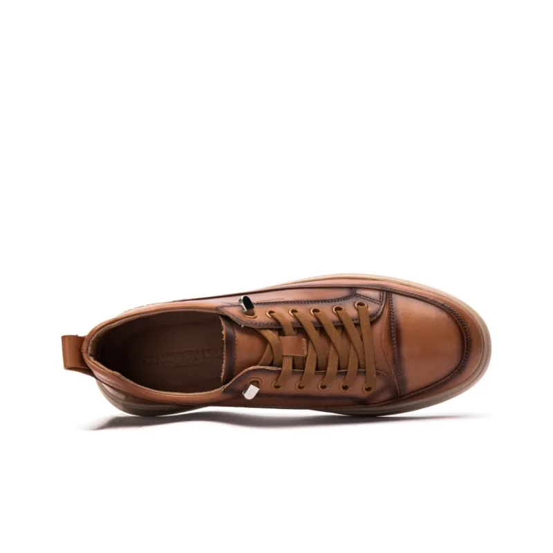 Anthony Miles Skateboard Shoes Men Low Top Brown-2
