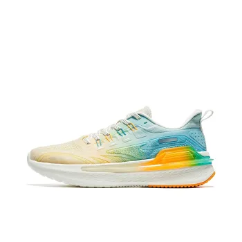 Erke Elite Anti Slip Wear Resistant Low Top Running Shoes Men's Blue Yellow