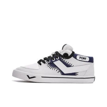 PONY Atop Breathable Low Top Skateboard Shoes Men's Navy Blue