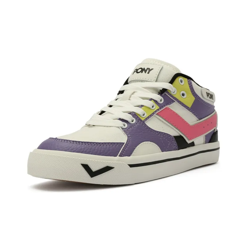 PONY Atop Slip Resistant Low Top Skateboard Shoes Women's Purple-1