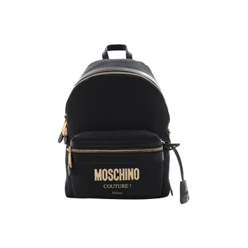 MOSCHINO Leather Backpack Women's Black