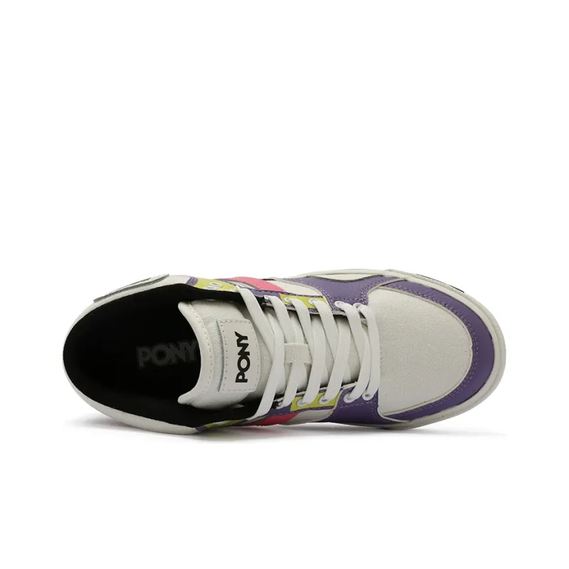PONY Atop Slip Resistant Low Top Skateboard Shoes Women's Purple-2