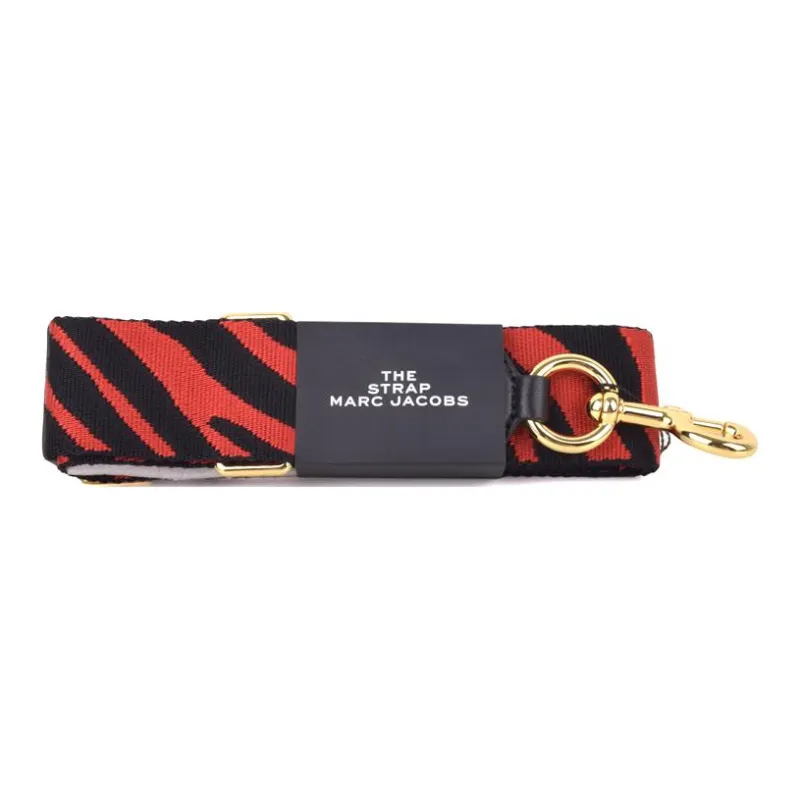 MARC JACOBS Snapshot Leather Detail Bag Straps Women's Red & Black-1