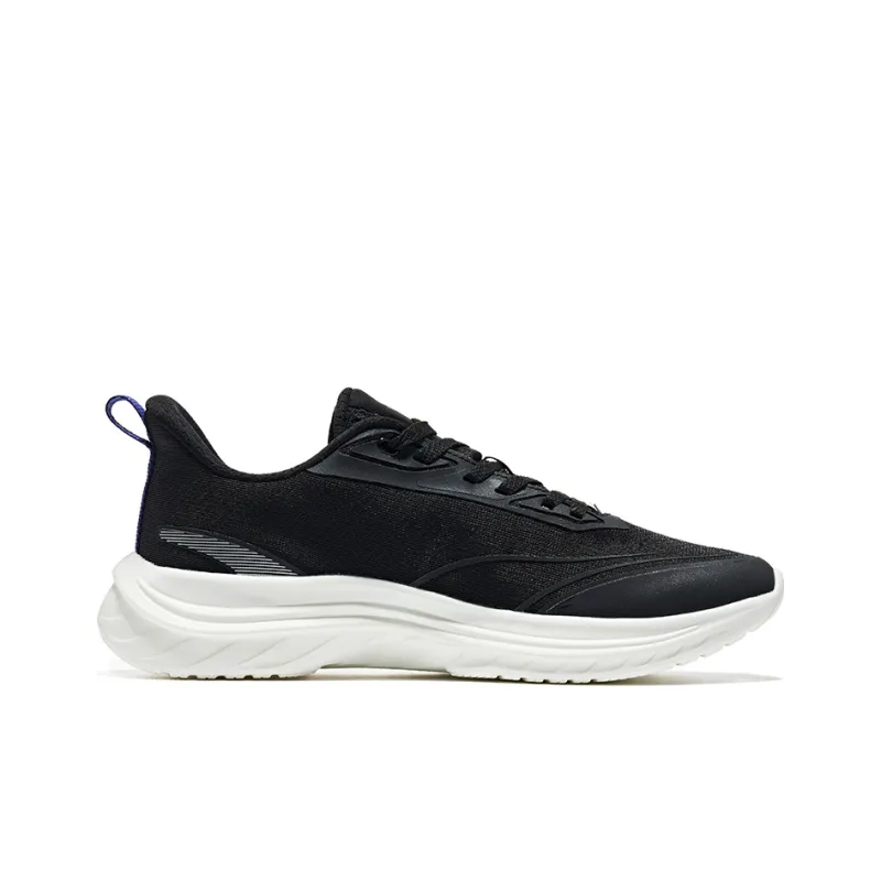 Erke Shock Absorbers With Slip Resistant And Abrasion Resistant Properties Low Top Running Shoes Men's Black Blue-1