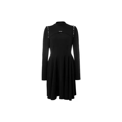 LOFT SHINE Long-Sleeved Dresses Women's Black