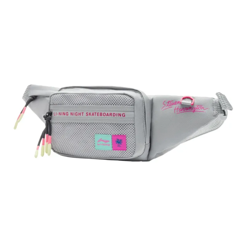 LiNing Steven Harrington Collaboration Polyamide Sling Bag Regular Unisex Gray-2