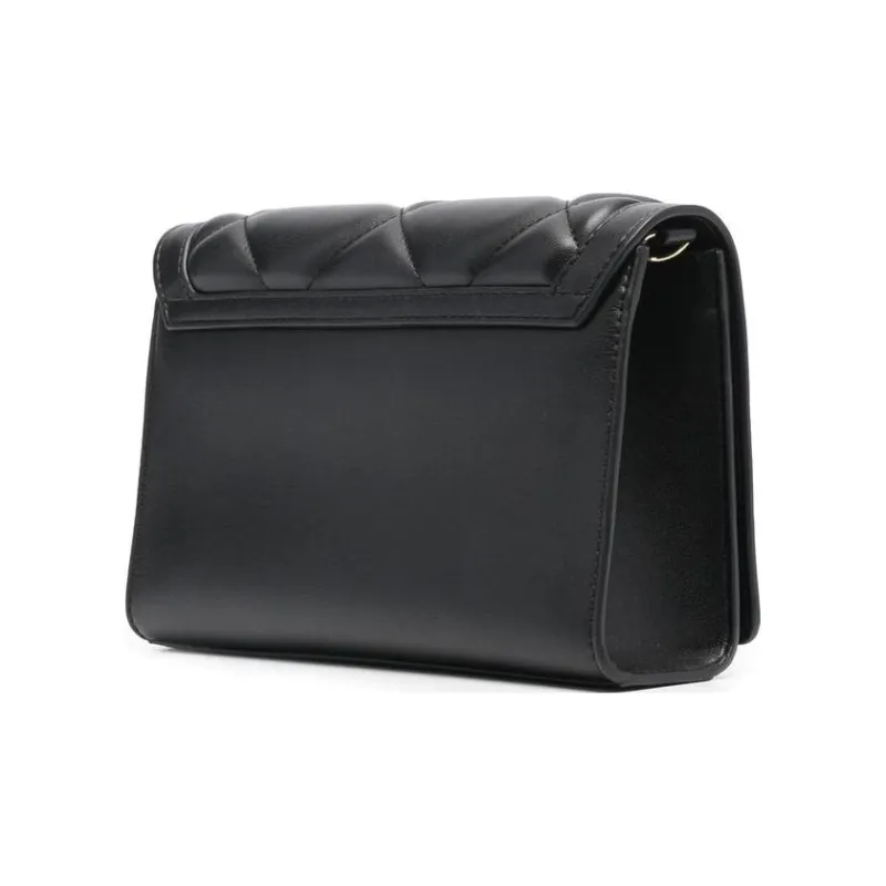 LOVE MOSCHINO Polyurethane Shoulder Bag Crossbody Bag Women's Black-1