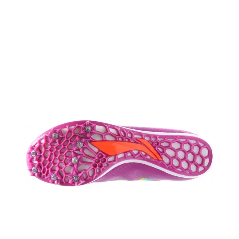 LiNing Anti Slip And Wear Resistant Breathable Low Top Running Shoes Unisex Purple-4