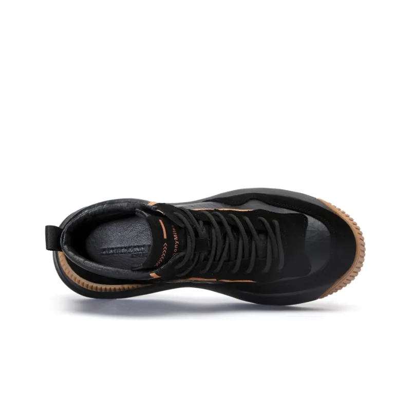 Anthony Miles Casual Shoes Men High Top Black-2