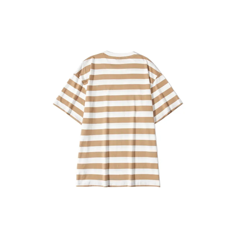 EPTISON WOMAN Striped Cotton T shirt-5
