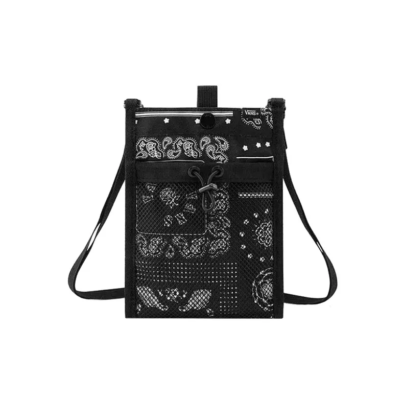 Vans Fabric Small Square Bag Shoulder Bag, Crossbody Bag Regular Unisex Black-0