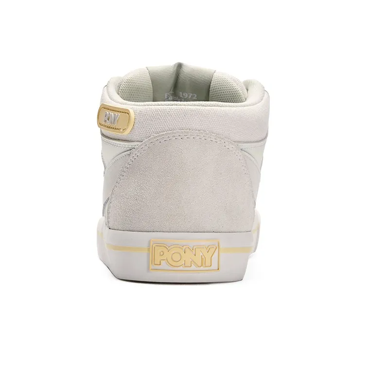 PONY Atop Low Top Skateboard Shoes Unisex White Light Green-3