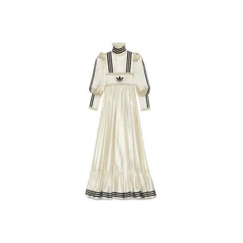 GUCCI x Adidas GUCCI X ADIDAS Collaboration FW22 Long Sleeved Dresses Women's White