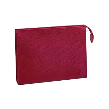 LOUIS VUITTON Epi Leather Clutches Toiletry Bags Regular Men's Red