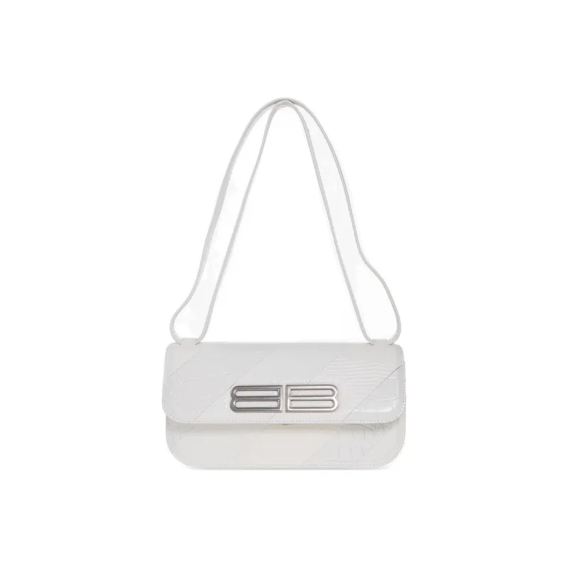 Balenciaga Gossip Calfskin Shoulder Bag, Crossbody Bag, Handbag Small Size Women's White-0