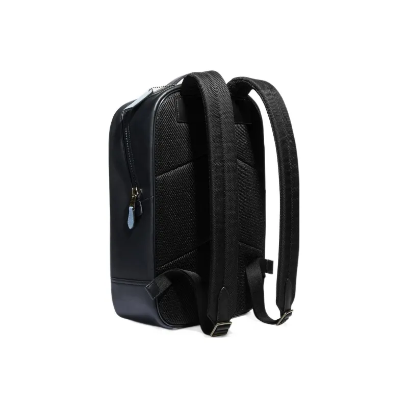 COACH Westway Smooth Calf Leather Backpack Large Size Unisex Midnight Blue-1