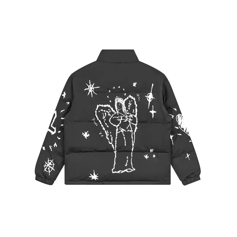 EMPTY REFERENCE Puffer Jacket Unisex Black-1