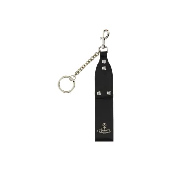 Vivienne Westwood Leather Keychain Bag Accessory Women's Black