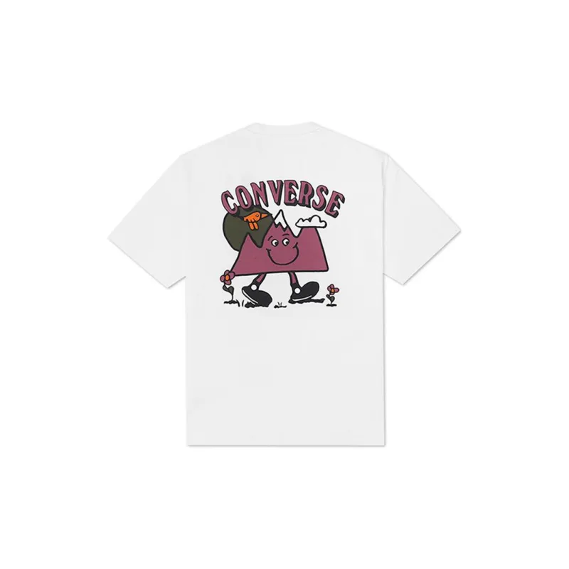 Converse Set-in Sleeve T-Shirt Men's White-1