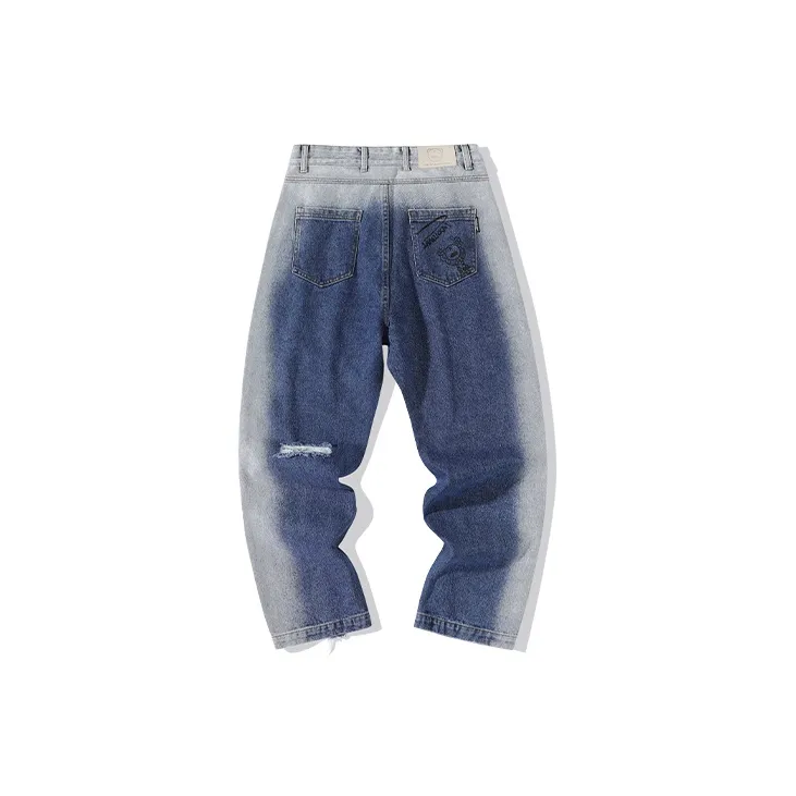 LAMLICKA Straight Jeans Unisex Blue-1