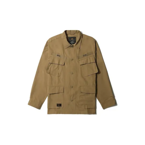 Alpha Industries Jackets Men Brown