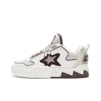 STARTER VOL Sound Wave 2nd Generation Anti Slip Wear Resistant Low Top Skateboard Shoes Men's White Brown